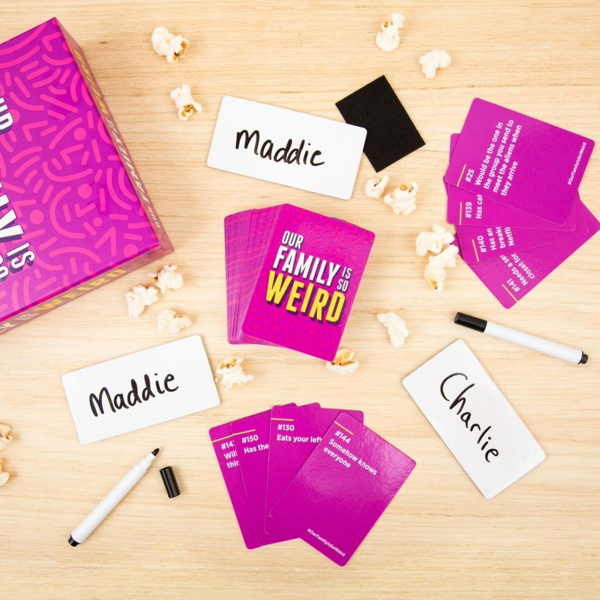 DSS Games Our Family is So Weird [A Family Card Game to Decide Who’s Most Likely to | Game Night Idea for Teens, Adults & Groups | Great for Stocking