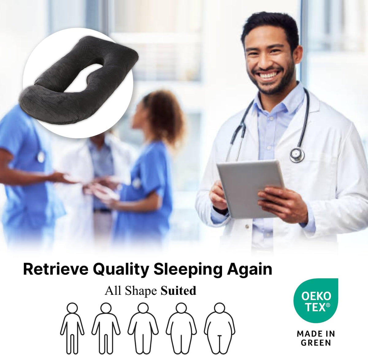 ALLOPERA Pregnancy Pillow, Full Body 57 Inch Maternity Pillow with Removable Washable Cover - Sleep Support for Legs, Back, Neck, Shoulder, HIPS