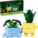 LEGO Botanicals Happy Plants Building Toy for Kids, Girls, and Boys 9+ - Playroom Decor for Desk or Shelf - Birthday Gift Idea for Young Gardeners