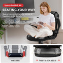 GTRACING Office Computer Gaming Chair Ergonomic Desk Chair for Adults with Lumbar Support Flip-Up Arms Adjustable Height Swivel Wheels PU Leather