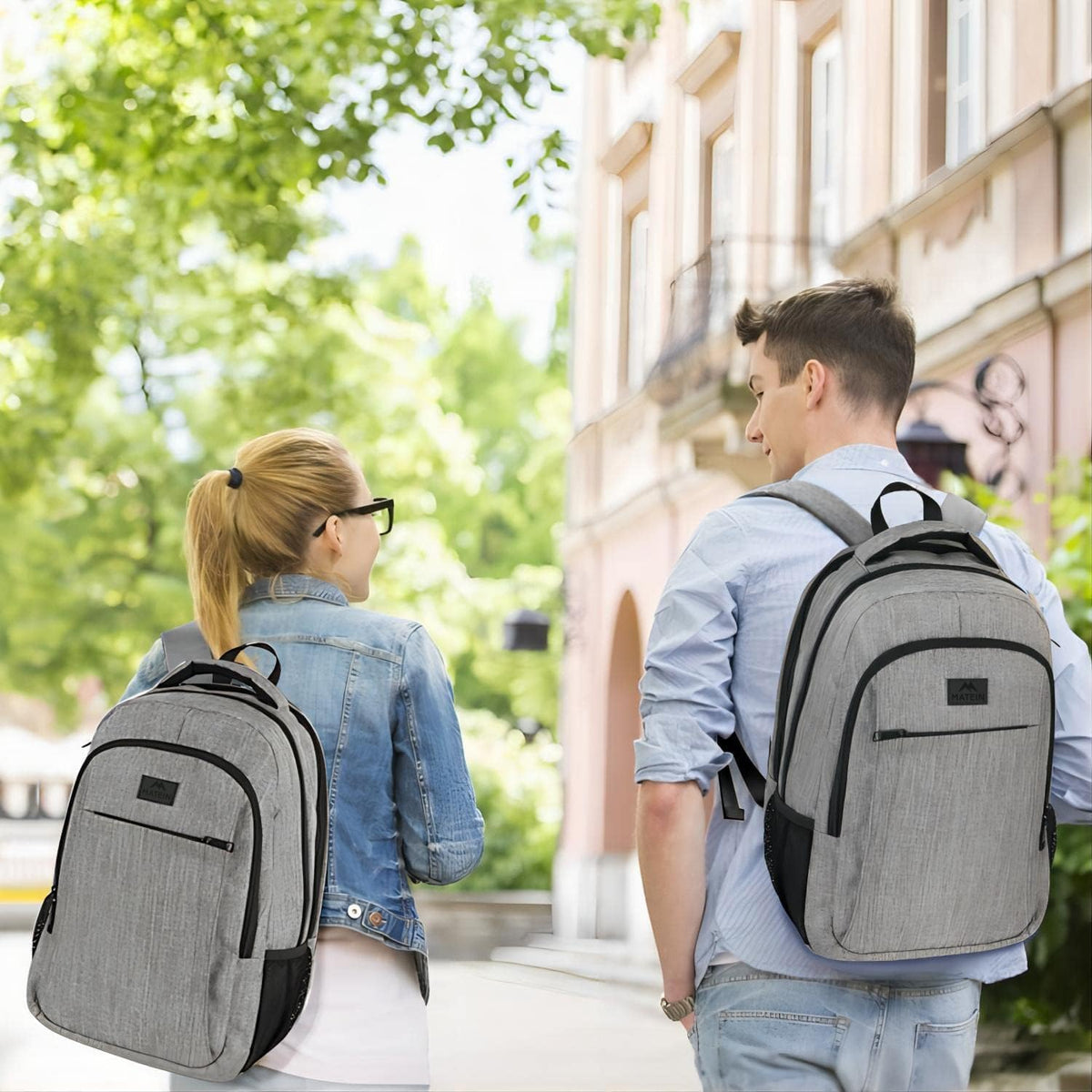 MATEIN Travel Laptop Backpack, Business Anti Theft Slim Sturdy Laptops Backpack with USB Charging Port, Water Resistant College School Computer Bag
