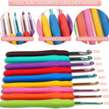 Aeelike Crochet Kit for Beginners Adults, Crochet Kits Include Yarn, 59pcs Crochet Starter Kit for Beginners Kids,Ergonomic Crochet Hooks 2.0-6.0 mm