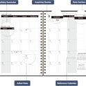 2026 Planner, Weekly and Monthly Calendar Academic Planner, Jan 2026 - Dec 2026, Planning Agenda Book for Desk Accessories and School Supplies - A5