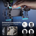 MAGIC JOHN Car Phone Holder, Ultra-Durable Mteal Phone Holders for Your Car, 360° Rotation Cell Phone Car Mount for Windshield, Suction Cup Car Phone