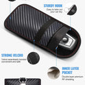 lanpard Faraday Pouch for Car Keys, Faraday Bag, Car RFID Signal Blocking Holder, Key Fob Protector, Key fob cage Block Signal Anti-Theft Fob Case (2