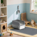 Cat Litter Mat - 23.2'' x 14.6'' Small Litter Trapping Mat, Easy to Clean Litter Box Mat, Waterproof, Urine-Proof, Non-Slip Kitty Litter Mats for