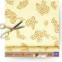 Bee's Wrap Beeswax Wraps for Food - Cut to Size 14x52" Wax Paper Roll - Made in USA Reusable Waxed Paper & Bowl Covers - Organic & Eco-Friendly