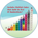 hand2mind MathLink Cubes Numberblocks 1-10 Activity Set, 30 Preschool Learning Activities, Counting Blocks, Linking Cubes, Educational Toys for Kids