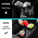 DYLEN Car Cup Holder Tray, Cup Holder Expander Adapter for Car, 9.5” Detachable Car Food Tray Table for Eating, Road Trip Essentials Fits Yeti, Hydro