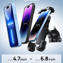 Lamicall Bike Phone Holder, Motorcycle Mount - Motorcycle Phone Holder, Handlebar Cell Phone Clamp, Scooter Phone Clip for iPhone Air 17 Pro Max, 16
