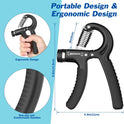AIXPI Grip Strength Trainer, Hand Grip Exerciser Strengthener with Adjustable Resistance 11-132 Lbs (5-60kg), Forearm Strengthener, Hand Exerciser