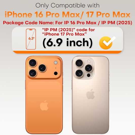 TOCOL for iPhone 17 Pro Max Screen Protector/iPhone 16 Pro Max Screen Protector 6.9-Inch Instant Installation Tempered Glass HD Clear Full Coverage
