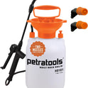 Petratools 1 Gallon Pump Sprayer – HD101 Garden Sprayer for Weeds, Lawn Care & Pesticides – 52” Long Hose, 2 Nozzles & Easy Carry Handle – Durable