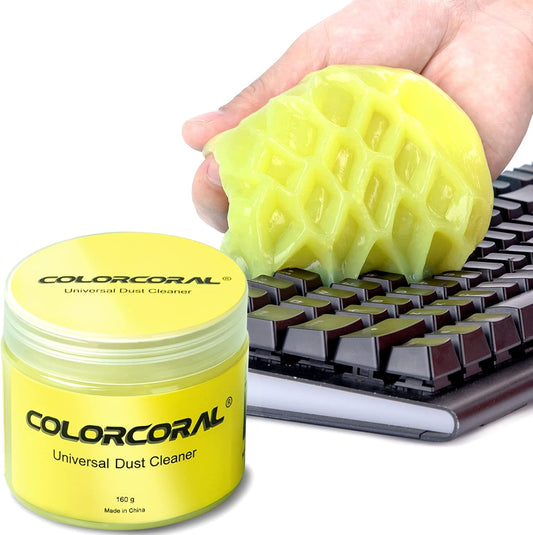 COLORCORAL Cleaning Gel Universal Dust Cleaner for PC Keyboard Car Detailing Office Electronics Laptop Dusting Kit Computer Dust Remover, Computer