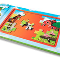 Melissa & Doug Take-Along Magnetic Jigsaw Puzzle Set – On the Farm (2 x 15 Piece) Travel Activity Toy for Preschoolers and Kids Ages 3+ - FSC