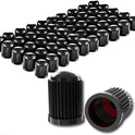 CKAuto 50 Pack Tire Valve Caps, Plastic Valve Stem Caps with O Rubber Seal, Universal Stem Covers for Cars, SUVs, Bike and Bicycle, Trucks