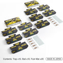 HOY HOY Trap A Roach - 10 Traps [2 Pack] Baited Glue Traps, Great for Home with Kids & Pets Indoor, Sticky Pest Control Trap, Roach Killer, Made in