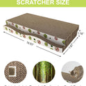 Cat Scratching Board, Corrugate Cat Scratcher for Indoor Cats with Catnip, Cat Scratch Pad with Premium Scratch Textures Design, Cardboard Cat