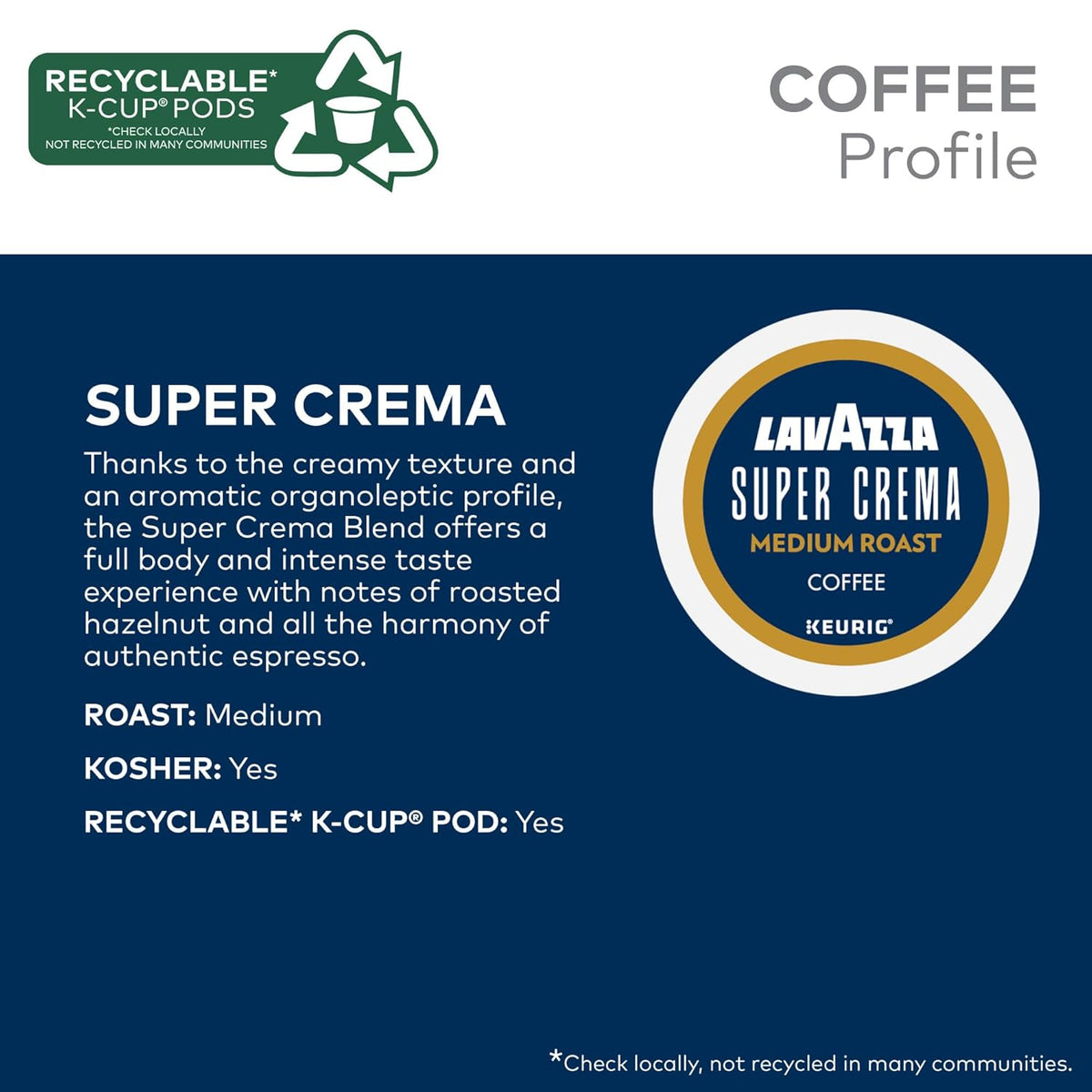 Lavazza Favorites Collection Variety Pack, Single Serve Keurig® K-Cup® Pods, Light and Medium Roast Coffees, 64-Count Box
