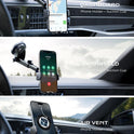 CHGeek Wireless Car Charger, 15W Fast Charging Auto Clamping Car Charger Phone Mount Phone Holder fit for iPhone 16 15 14 13 12 Pro Max 11 XR XS