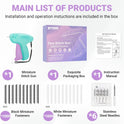Stitch Gun for Clothes - Handheld Quick Clothing Fixer - Tagging Gun for Clothing, Sewing Kit - Includes 6 Fine Needles, 1000 Black & 1000 White