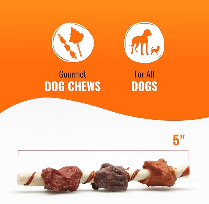 Good ‘n’ Fun Triple Flavor Kabobs Chews for All Dogs, 24 Ounces, Treat Your Dog to Chews Made from Beef Hide, Real Chicken, Pork Hide, Duck and