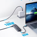 Anker USB C Hub, 5-in-1 USBC to HDMI Splitter with 4K Display, 1 x Powered USB-C 5Gbps & 2×Powered USB-A 3.0 5Gbps Data Ports for MacBook Pro