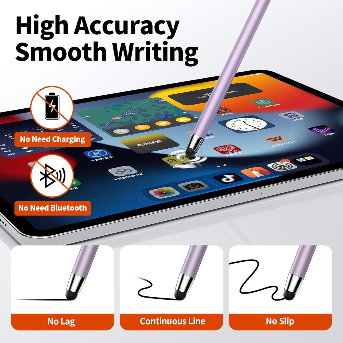 10 PCS Stylus,Stylus Pen for Touchscreen,Stylus 2-in-1 High Sensitivity & Precision Suitable for Touch Screens of iPhone/ipad/Android Tablets(10