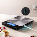 Food Scale -33lb Digital Kitchen Scale for Food Ounces Grams Rechargeable 304 Stainless Steel,Batteries and Type-C Charging | Perfect for Meal Prep