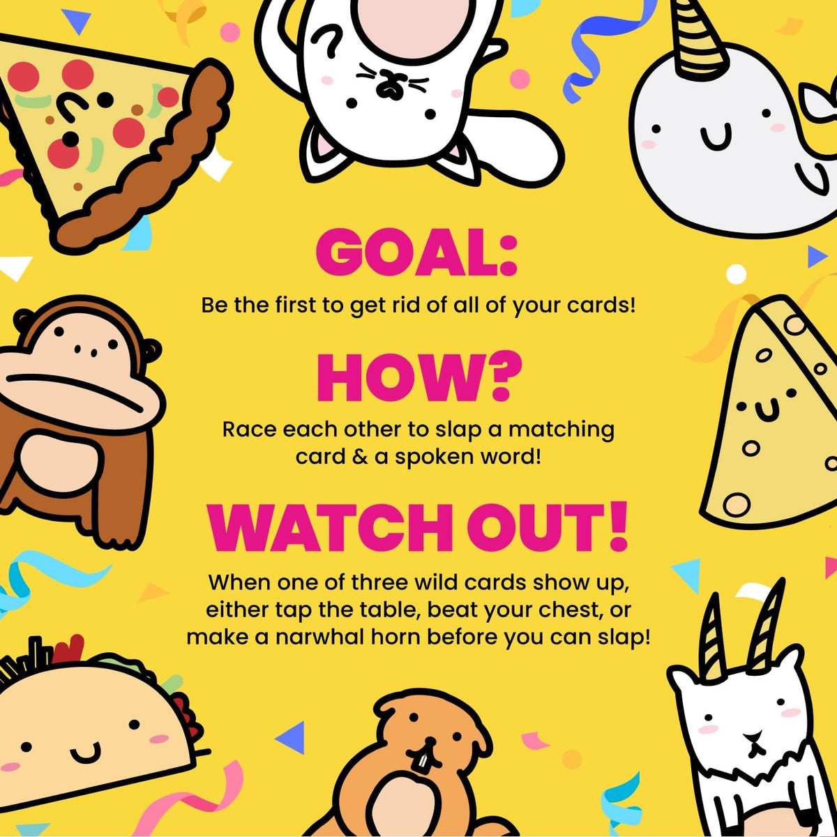 Taco Cat Goat Cheese Pizza Wildly Entertaining Card Game for Family and Group Game Night | Easy to Learn and Play with 10-15 Minute Rounds | Fun for