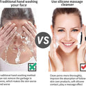 Face Scrubber, Silicone Face Scrubber for Men Facial Cleansing Brush Silicone Face Wash Brush Manual Waterproof Cleansing Skin Care Face Brushes for