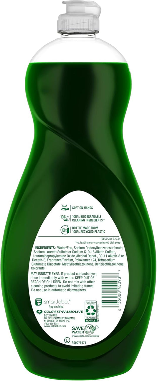 Palmolive Ultra Strength Liquid Dish Soap, Original Green, 32.5 Fluid Ounce