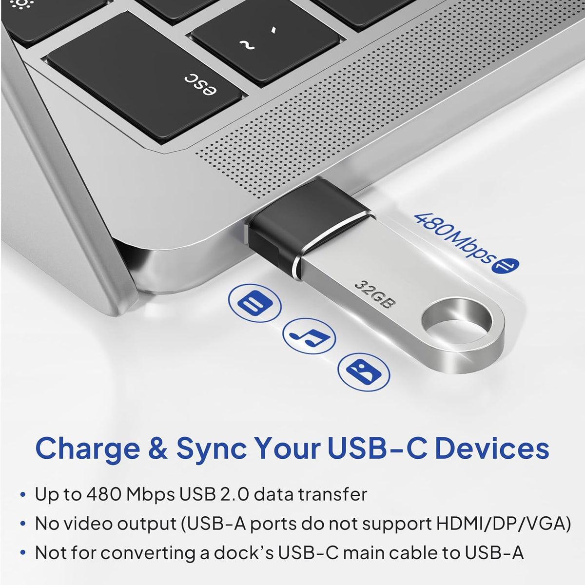Elebase USB to USB C Adapter for iPhone 17 4Pack,USBC Female to A Male Car Charger Adapter,Type C Converter Apple 16 Pro Max 15 14 Plus,iWatch Watch