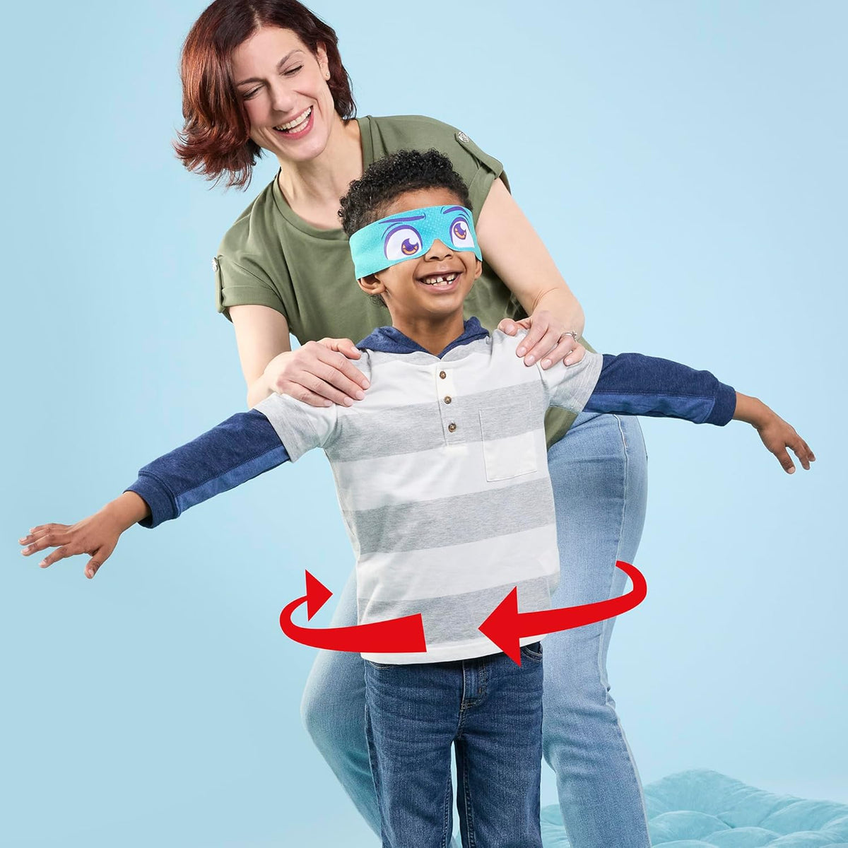 Hasbro Gaming Don't Step in It! Preschool Game I Blindfolded, Poop Party Game | Spinner with 8 Fun Animal Moves | Ages 4+| 1+ Players I Funny Kids