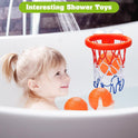 Bath Toys - Bathtub Basketball Hoop for Kids Toddlers - Bath Toys Shower Toys for Kids Ages 4-8,Suction Cup Basketball Hoop & 3 No Hole Balls Set for