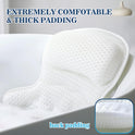 Bath Pillow Bathtub Pillow, Luxury Bath Pillows for Tub Neck and Back Support, Bath Tub Pillow Headrest with Soft 4D Mesh Fabric and Non-Slip Suction