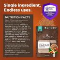 Navitas Organics Cacao Powder - Cocoa Powder Substitute 1:1, For Hot Chocolate, Baking & More - Regenerative Organic Certified, Non GMO, Fairtrade