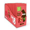 BEAR Real Fruit Snack Rolls - Gluten Free, Vegan, and Non-GMO - Strawberry – 36 Rolls, Healthy School And Lunch Snacks For Kids And Adults, 0.7 Ounce