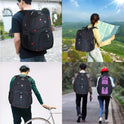 SHRRADOO Extra Large 50L Travel Laptop Backpack with USB Charging Port, College High School Backpack Airline Approved Business Work Bag Fits 17 Inch