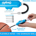 Sports Ball Pump Kit - Portable Air Pump Two-Way Dual Action Inflatable Perfect for Basketballs, Soccer Balls and More - Professional Hand Pump Kit