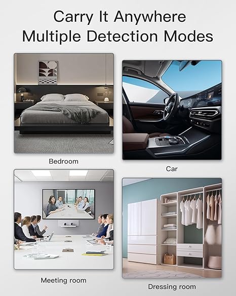 Hidden Camera Detectors, Bug Detector Anti Spy Camera Finder, GPS Tracker Detector Hidden Device Detector 6 Modes for Travel, Car, Bathroom,Office