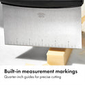 OXO Good Grips Stainless Steel Multi-Purpose Scraper & Chopper, Dough Cutter for Pizza, Bread and Cookie Dough, Multi-Purpose Vegetable Chopper