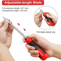 SHARDEN Multi Screwdriver 13-in-1 Screw Driver Adjustable Screwdriver Set Multitool All in One with Torx Security, Flat Head, Phillips, Hex, Square