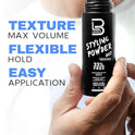 L3 Level 3 Styling Powder - Natural Look Mens Powder - Easy to Apply with No Oil or Greasy Residue