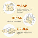 Bee's Wrap Beeswax Wraps for Food - Bread Wrap - Made in USA Reusable Bread Storage Bags - Organic & Eco-Friendly Alternative to Aluminum Foil