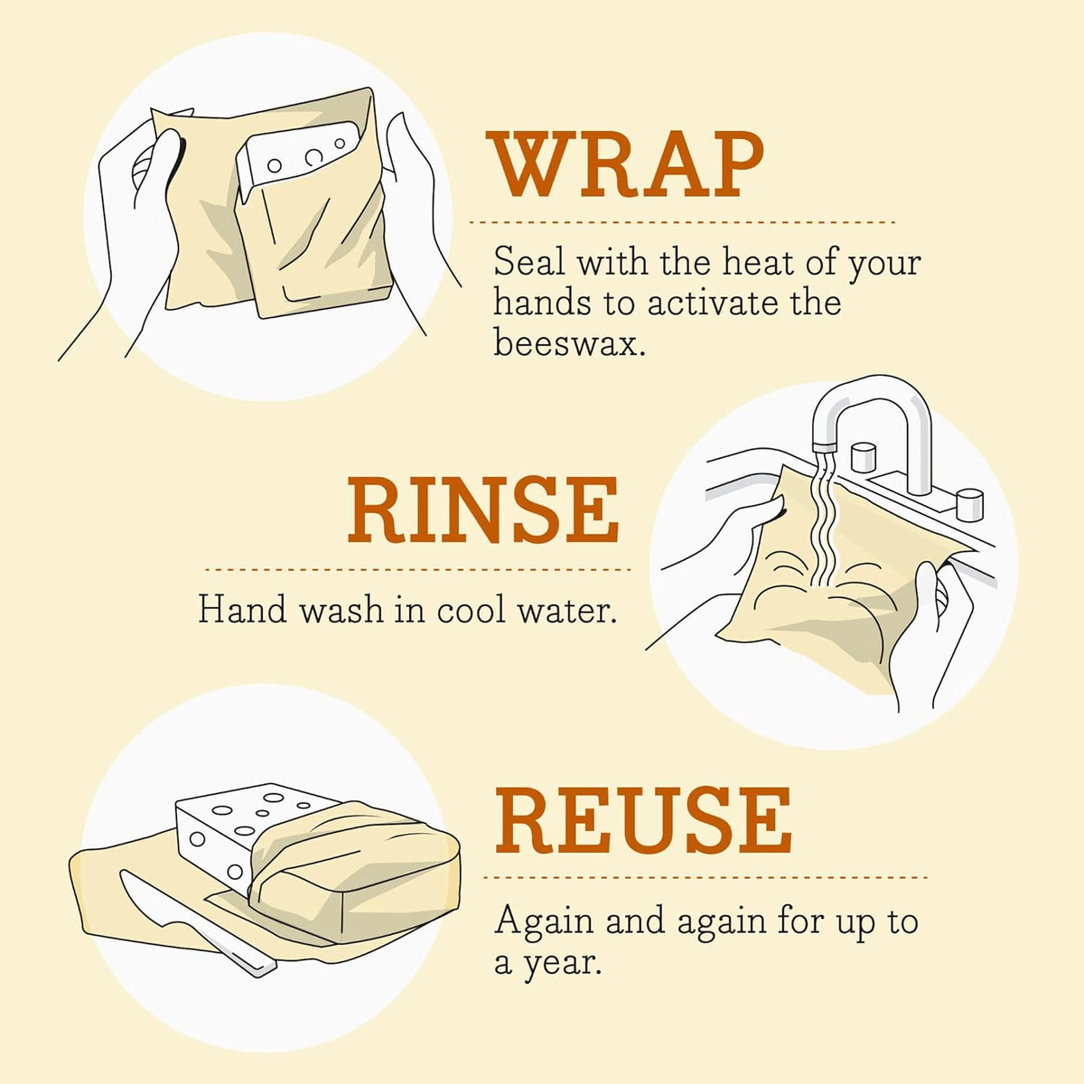 Bee's Wrap Beeswax Wraps for Food - Bread Wrap - Made in USA Reusable Bread Storage Bags - Organic & Eco-Friendly Alternative to Aluminum Foil