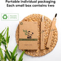 Virgin Forest 10 Count Bamboo Toothbrush, Soft Bristle for Adults, Eco Friendly Natural Wooden Toothbrushes, Vegan Organic Bamboo Travel Tooth Brush