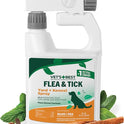 Vet's Best Natural Flea and Tick Yard and Dog Kennel Spray, Plant Safe Tick Spray for Yard with Ready-to-Use Hose Attachment, Mosquito Repellent