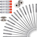 Sewing Machine Needles, 50 PCS Universal Sewing Machine Needle, Compatible with Singer, Brother, Janome, Varmax, Sizes HAX1 65/9, 75/11, 90/14