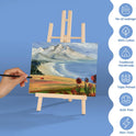 ESRICH Canvas Boards for Painting, 5 Pack Canvases for Painting 8x10 Cotton Primed Acid Free Blank Canvas Panels for Oil Paint, Watercolor, Acrylic